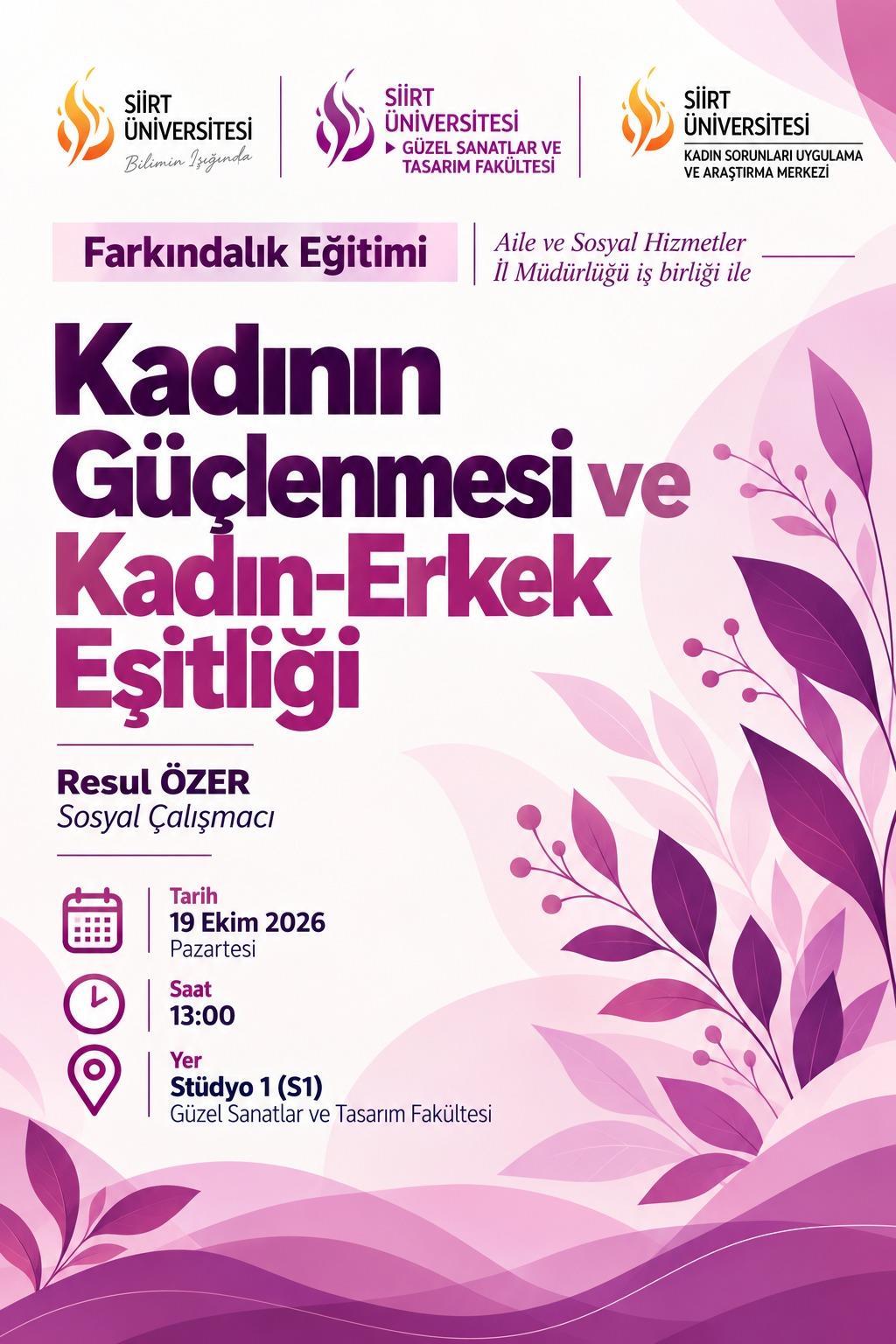 Kadının Güçlenmesi ve Kadın-Erkek Eşitliği 