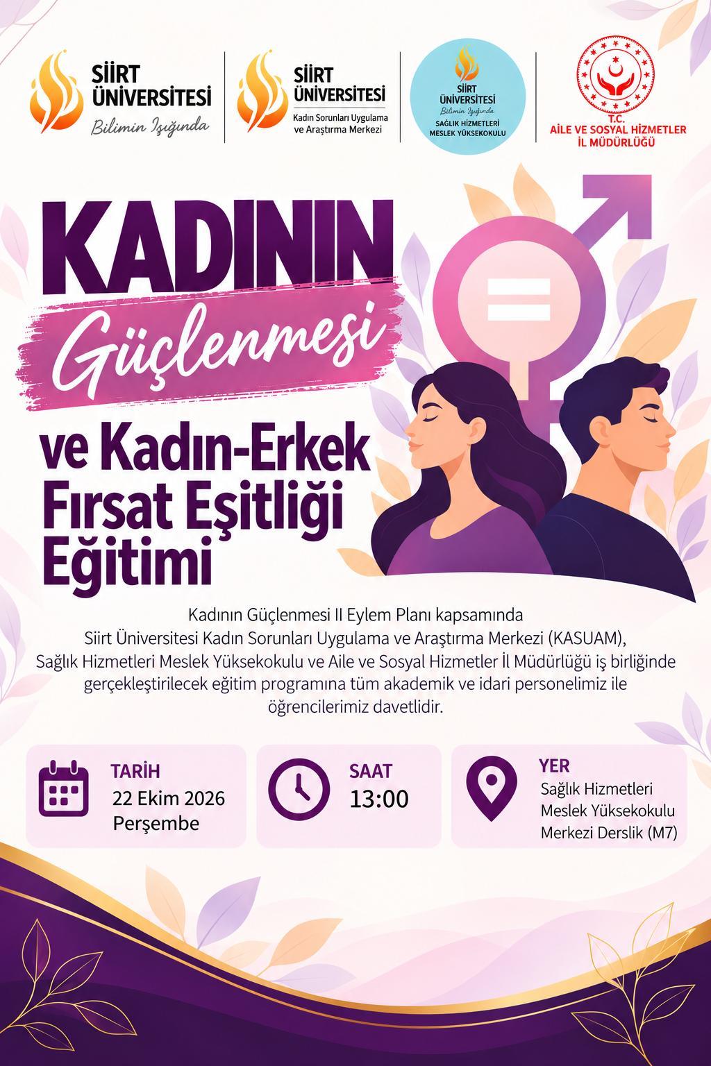 Kadının Güçlenmesi ve Kadın-Erkek Fırsat Eşitliği